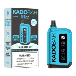 Blue Razz Ice Kado Bar Rizz 25K Puffs Disposable Vape
