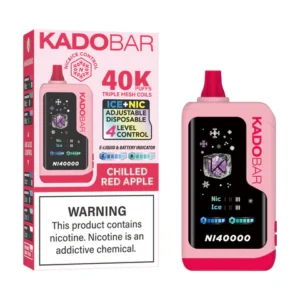 Chilled Red Apple Kado Bar NI40K Ice+Nic Control Disposable Vape