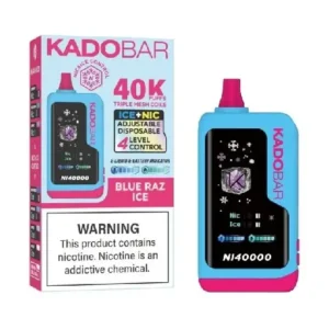 Blue Raz Ice Kado Bar NI40K Ice + Nic Control Disposable Vape