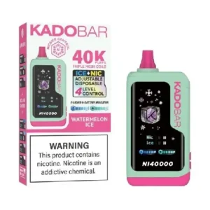 Watermelon Ice Kado Bar NI40K Ice + Nic Control Disposable Vape