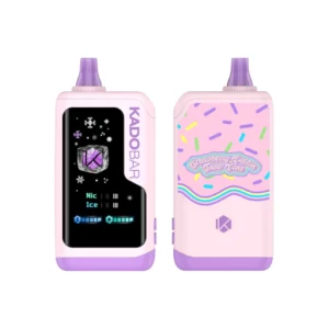 Strawberry Cream Snow Cone Kado Bar NI40K Ice + Nic Control Disposable Vape