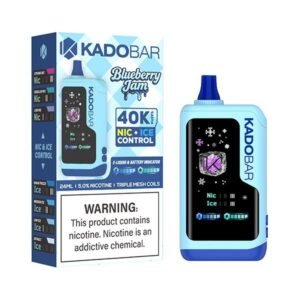 Blueberry Jam Kado Bar NI40K Ice+ Nic Control Disposable Vape